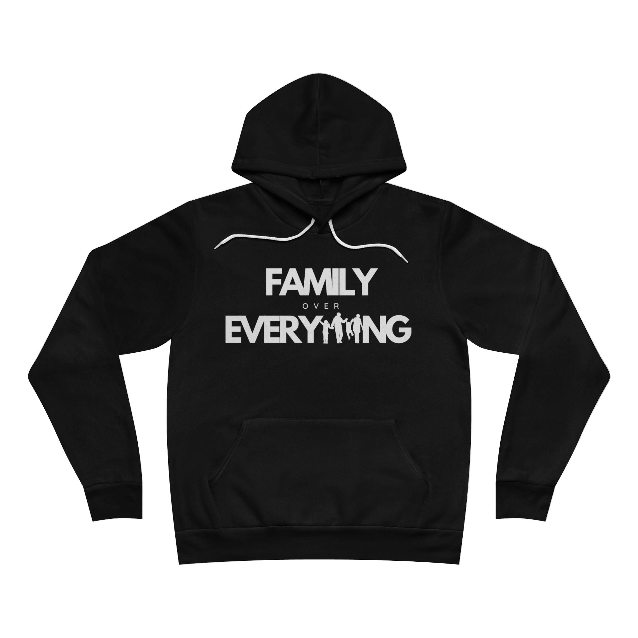 Family Over Everything | Unisex Sponge Fleece Pullover Hoodie (White)