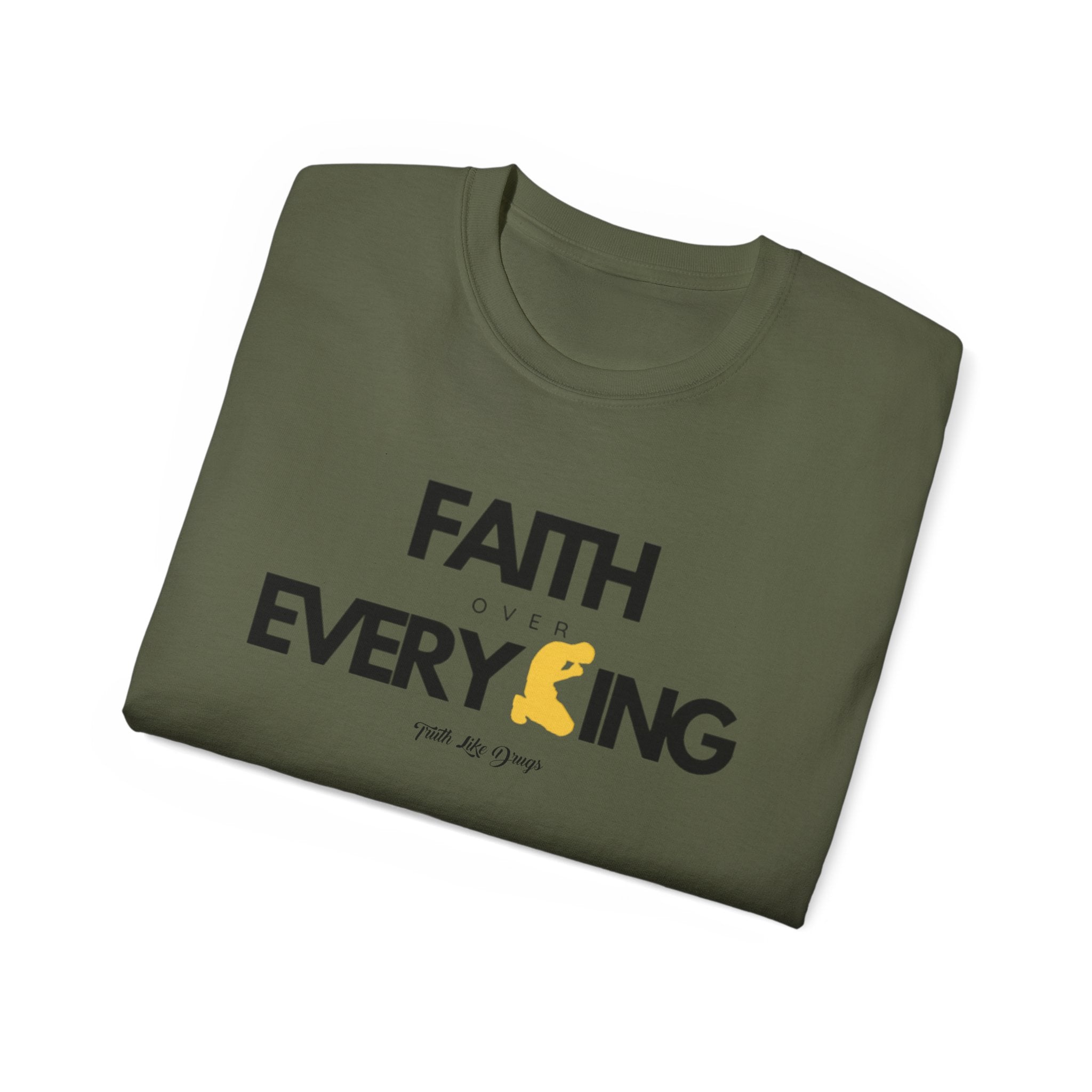 Faith Over Everything Unisex Ultra Cotton Tee | Inspirational Graphic T-Shirt