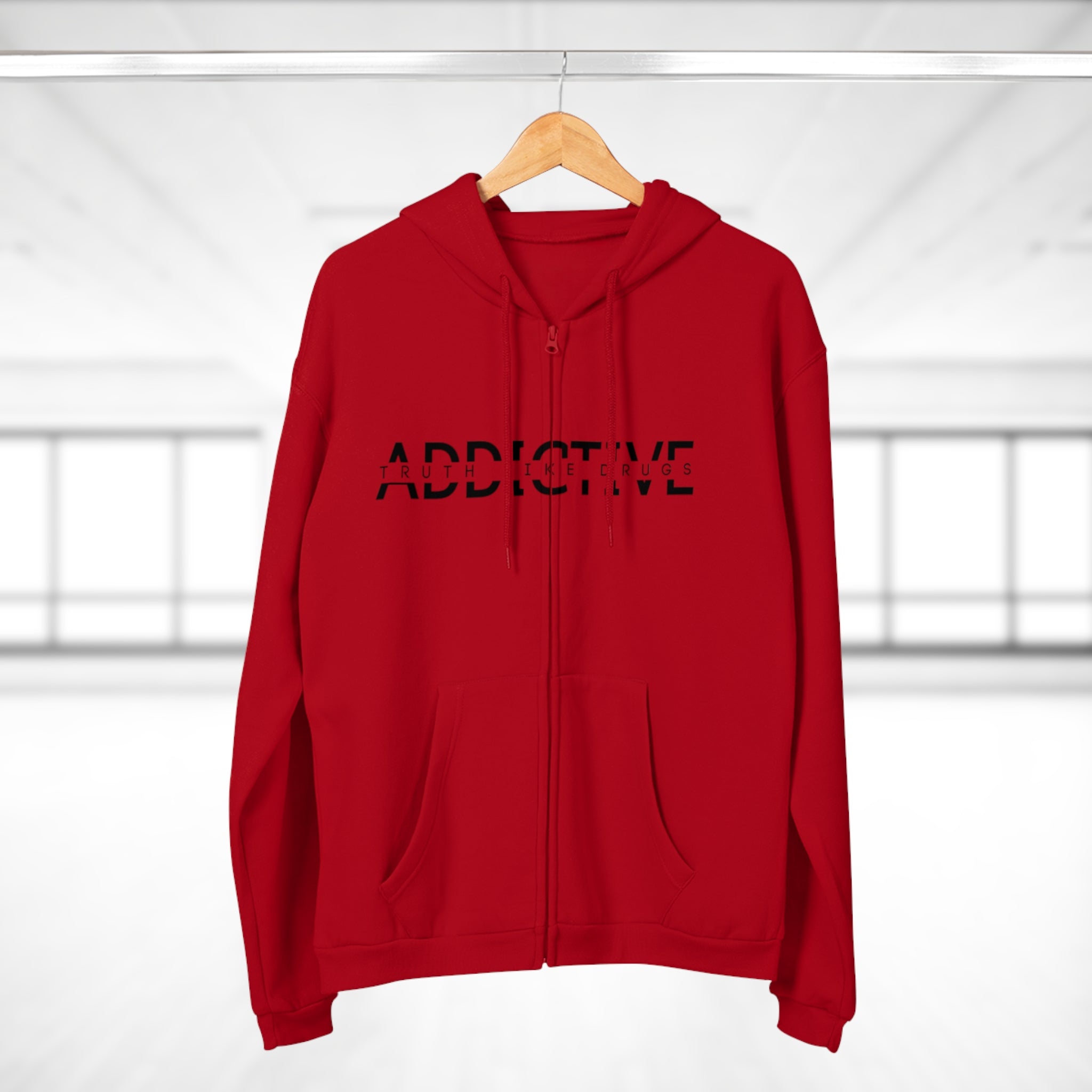 Addictive|Unisex Hoodie Zip Sweatshirt