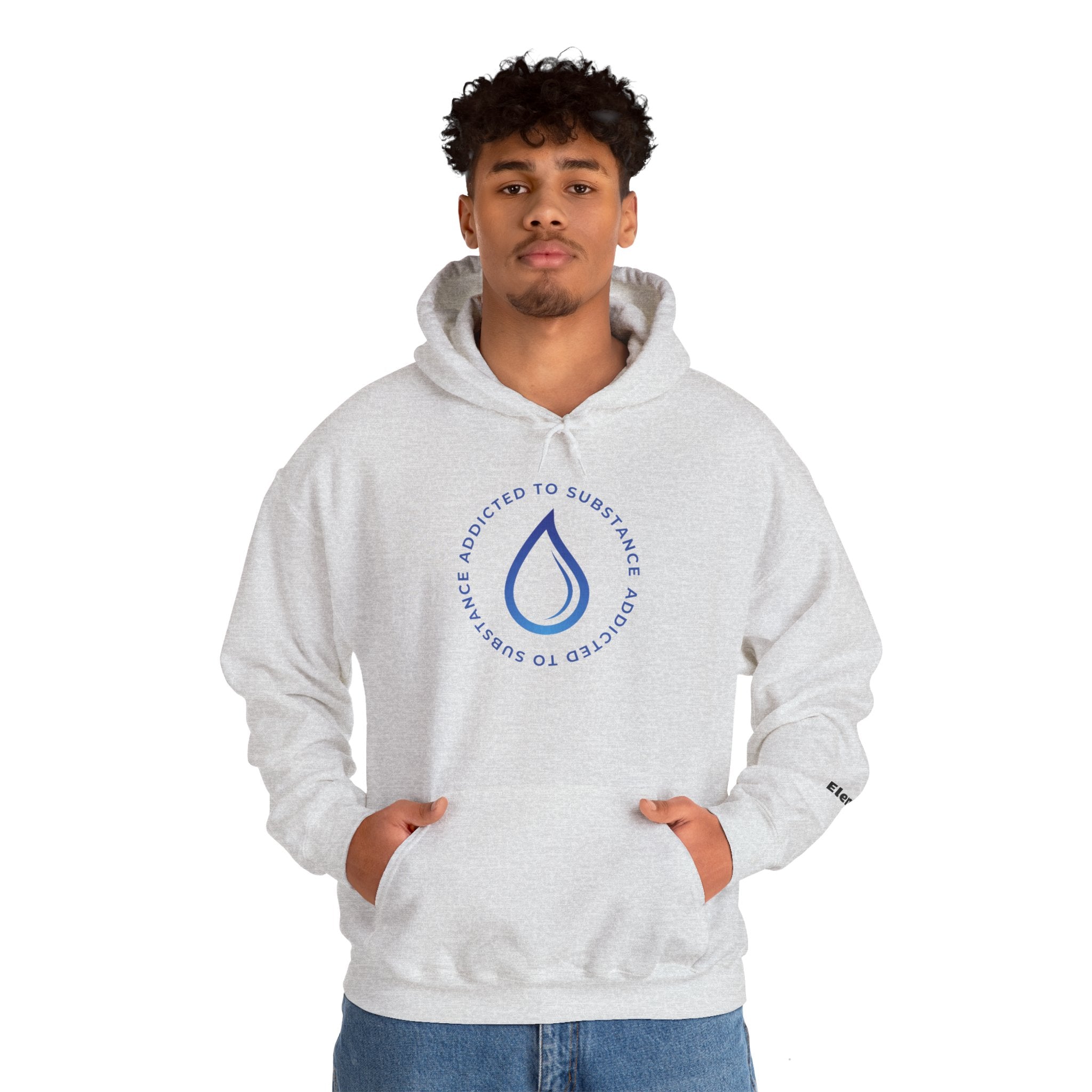 Men's Addicted To Substance Elements 2 Hoodie (Water) | Heavy Blend™ Hooded Sweatshirt