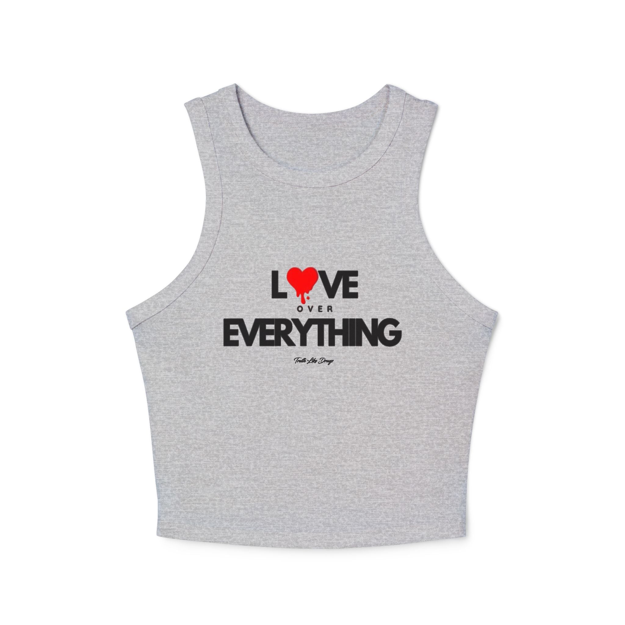 Love Over Everything 2 | Women's Micro Rib Racer Tank Top