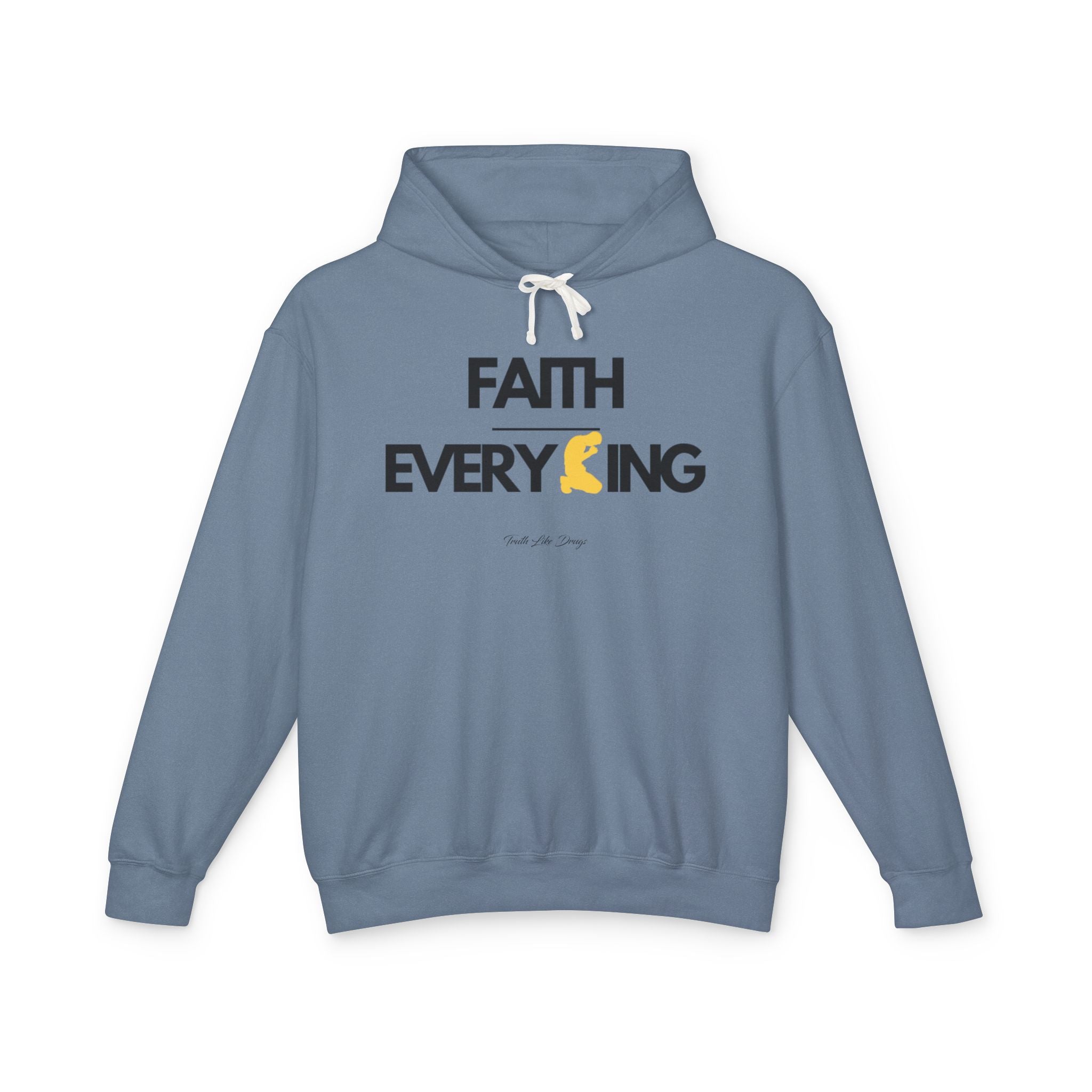 Faith Over Everything Hoodie | Unisex Lightweight Hooded Sweatshirt