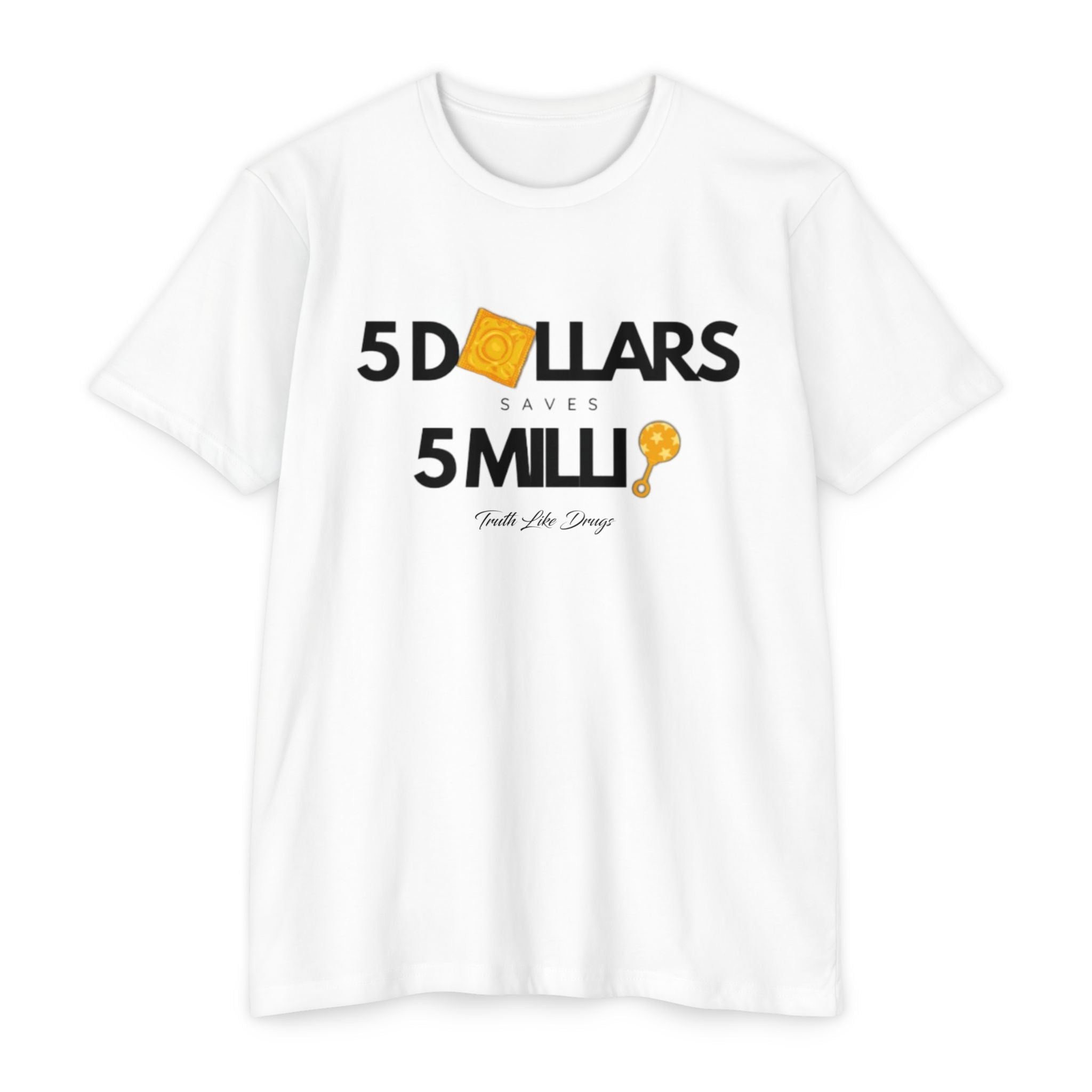 5 Dollars Saves 5 Milli' Men's Jersey T-Shirt