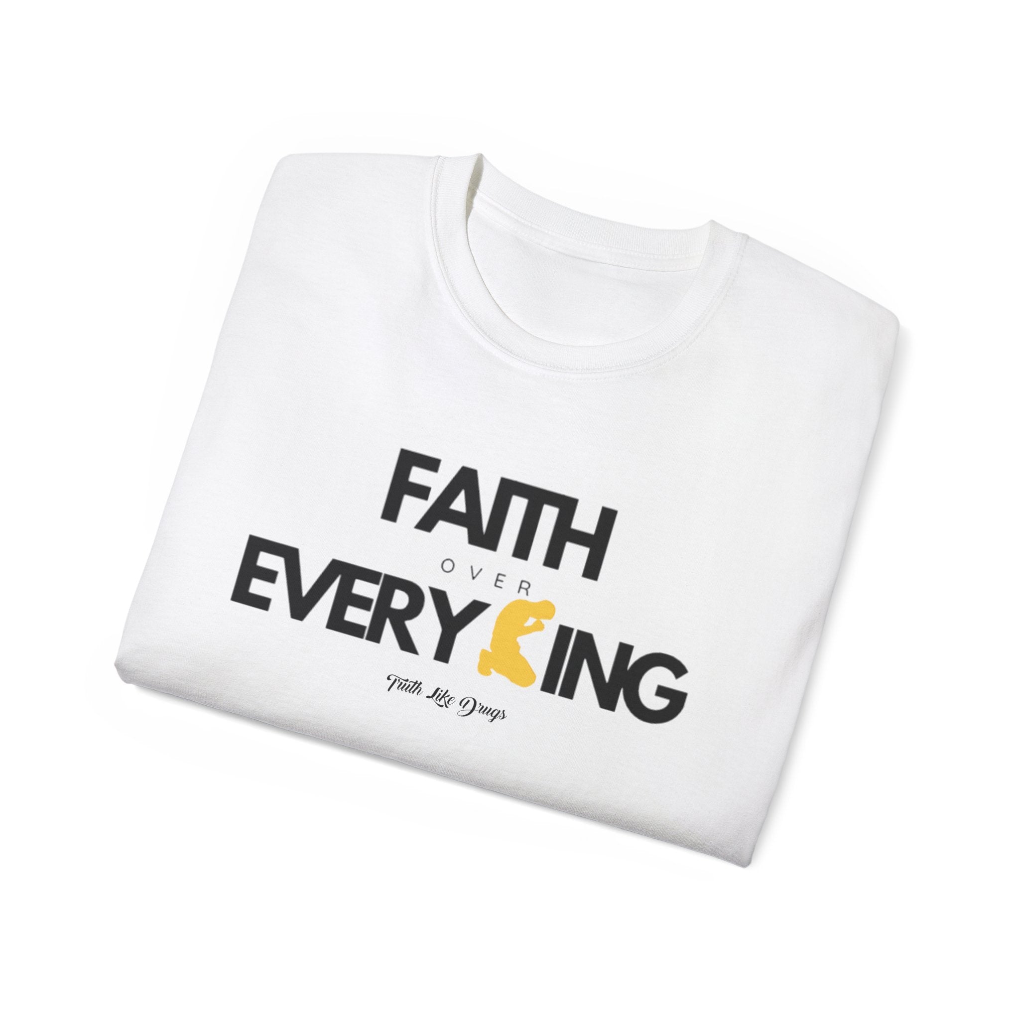 Faith Over Everything Unisex Ultra Cotton Tee | Inspirational Graphic T-Shirt