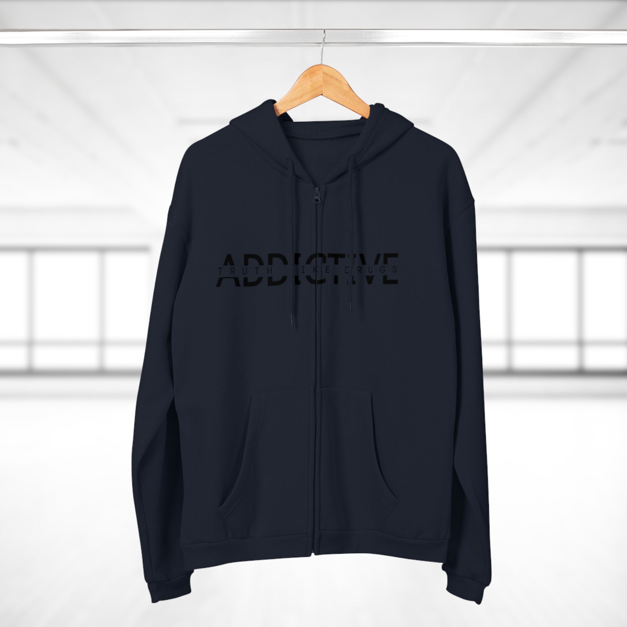 Addictive|Unisex Hoodie Zip Sweatshirt