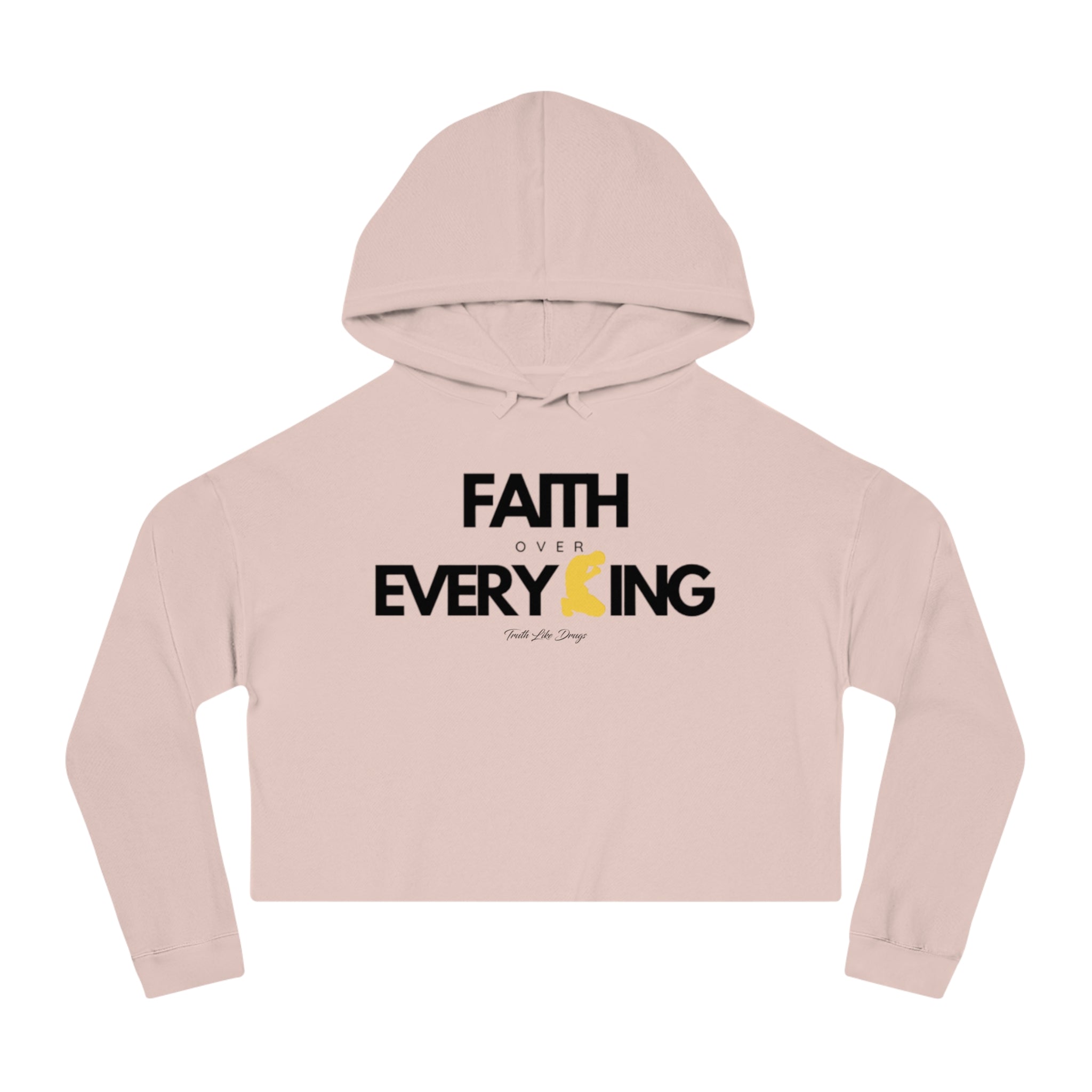 Faith Over Everything Cropped Hoodie | Women’s Cropped Hooded Sweatshirt