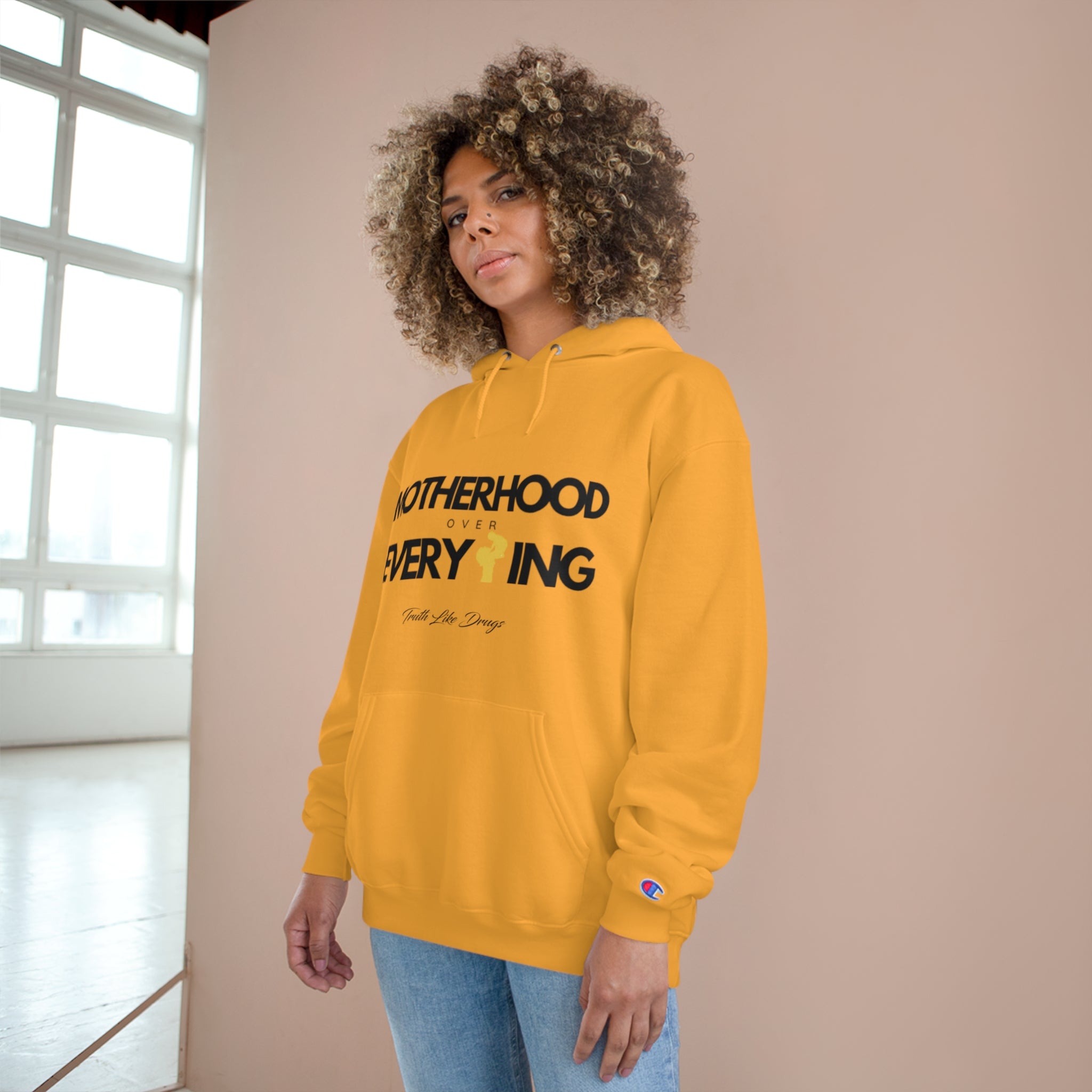 Motherhood Over Everything | Champion Hoodie