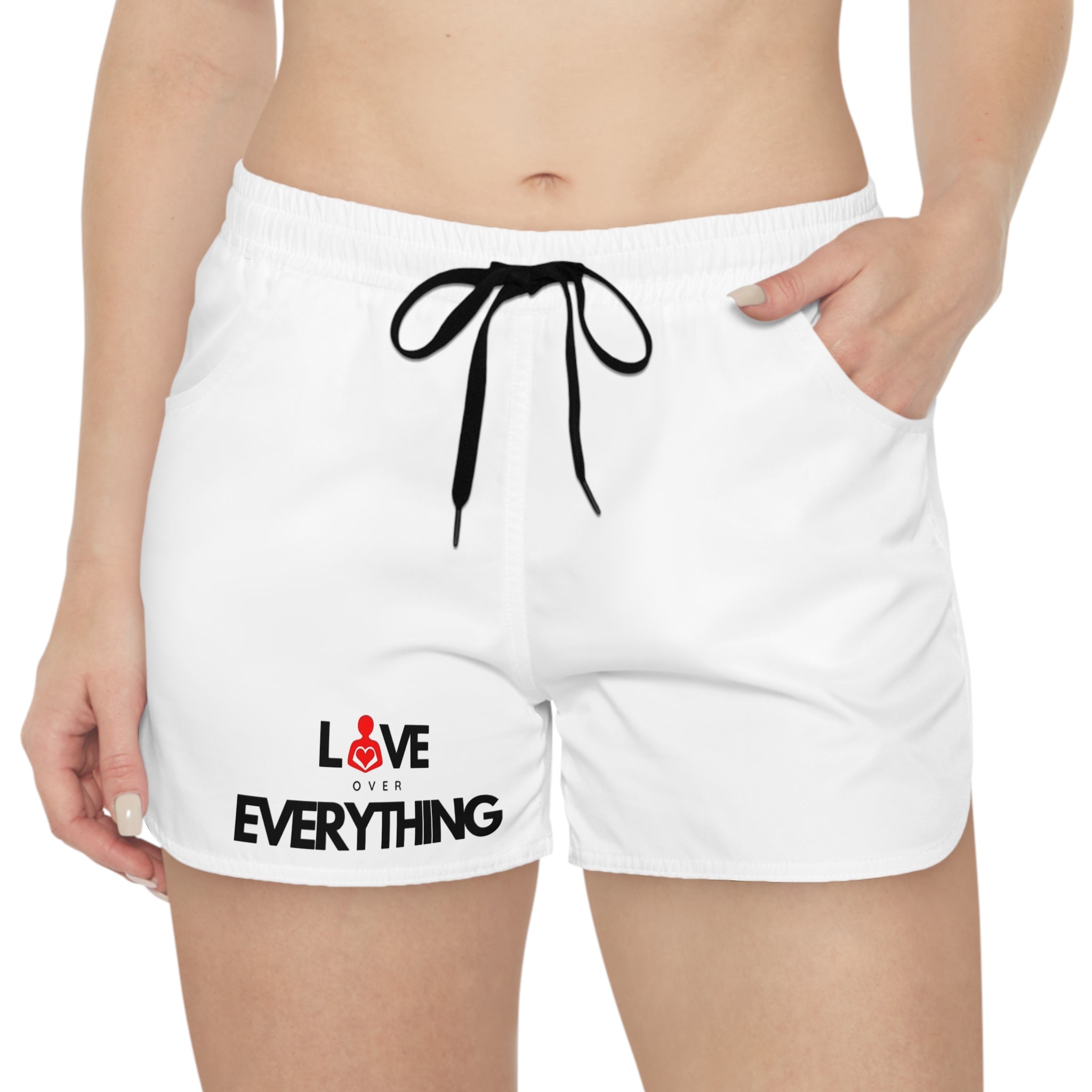 Love Over Everything | Women's Casual Shorts White