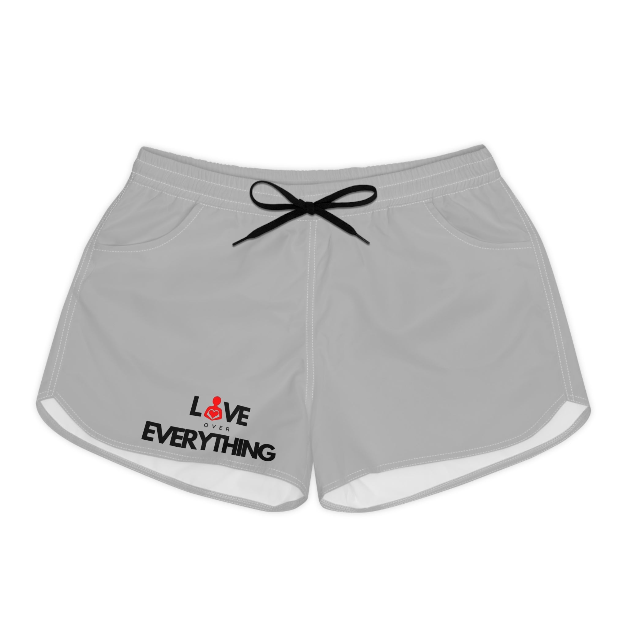 Love Over Everything | Women's Casual Shorts Grey