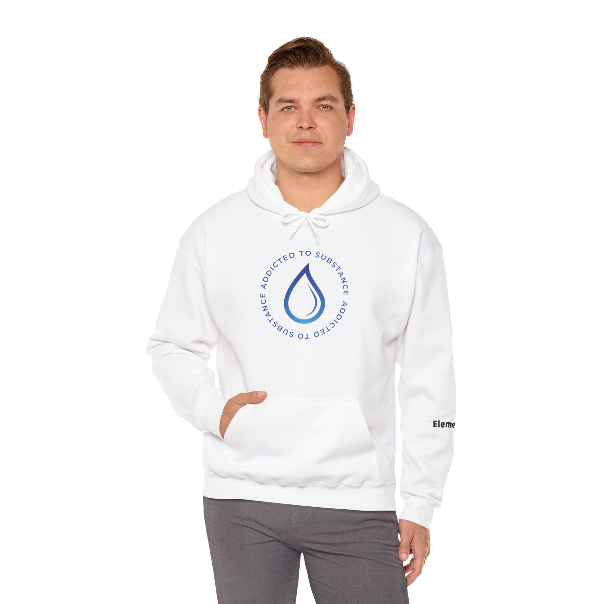 Men's Addicted To Substance Elements 2 Hoodie (Water) |  Heavy Blend™ Hooded Sweatshirt