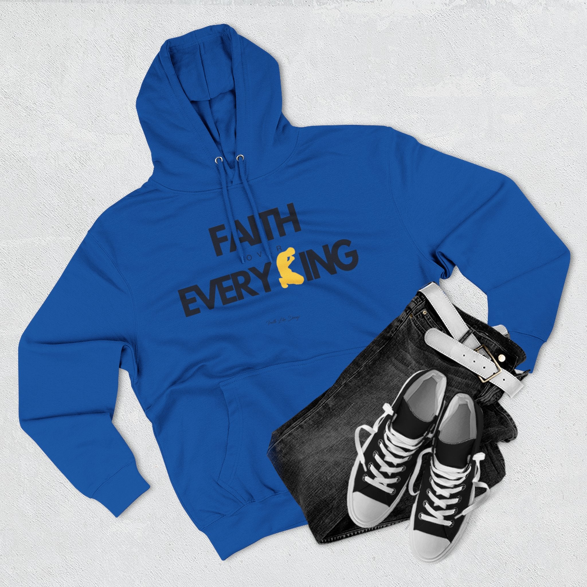 Faith Over Everything | Three-Panel Fleece Hoodie