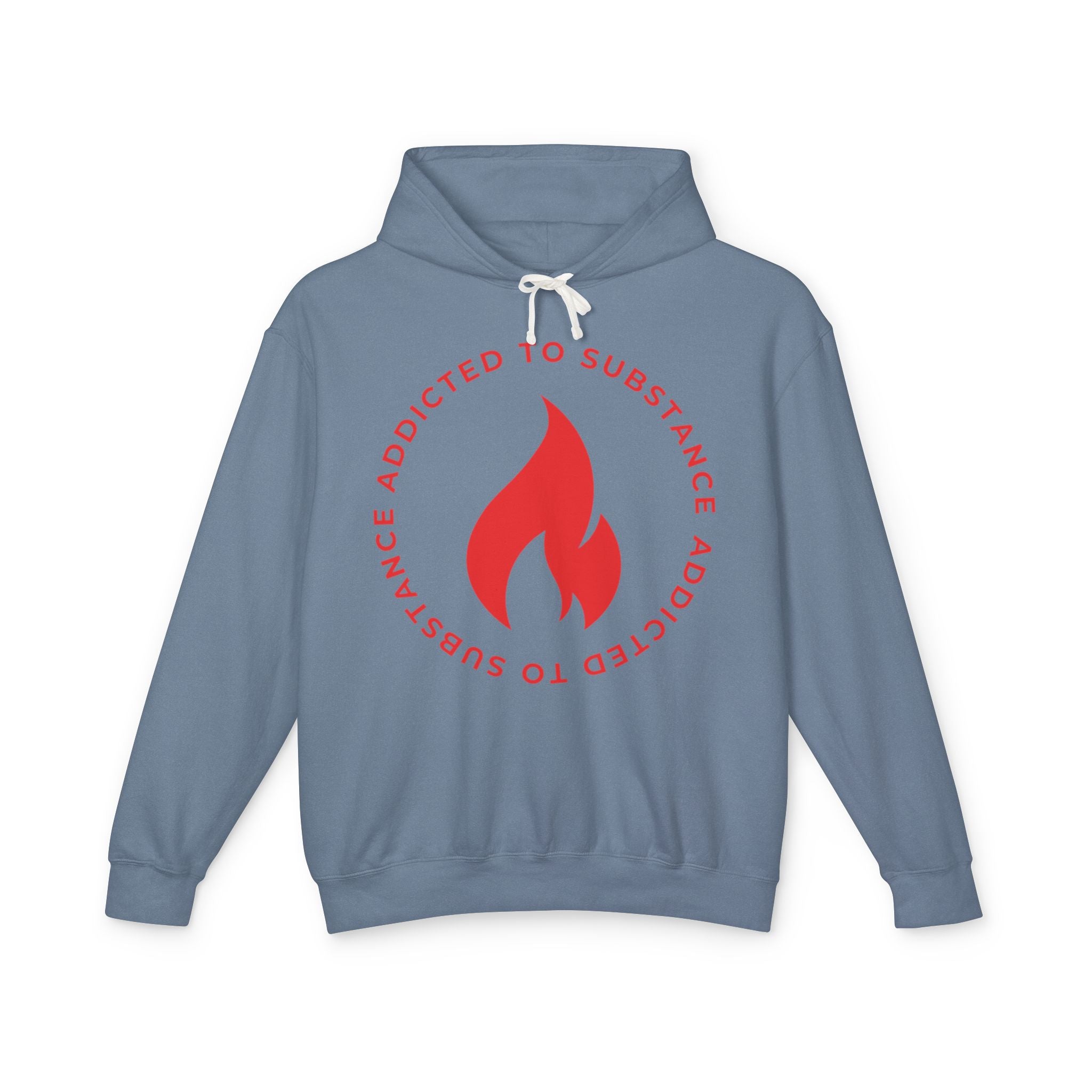 Men's Addicted to Substance Elements Hoodie  - Fire | Unisex Lightweight Hooded Sweatshirt