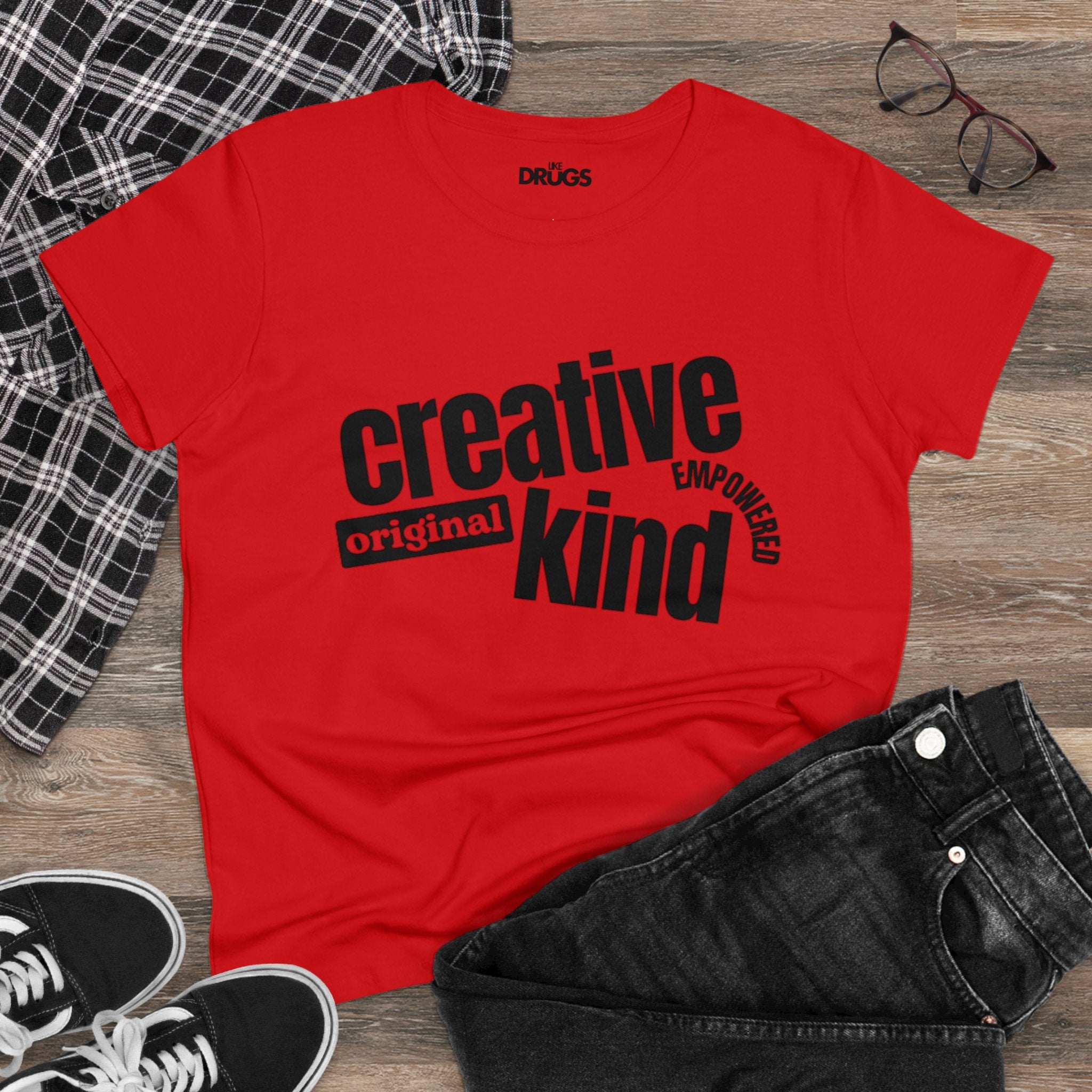 Creative Original Kind Empowered | Women's Midweight Cotton Tee