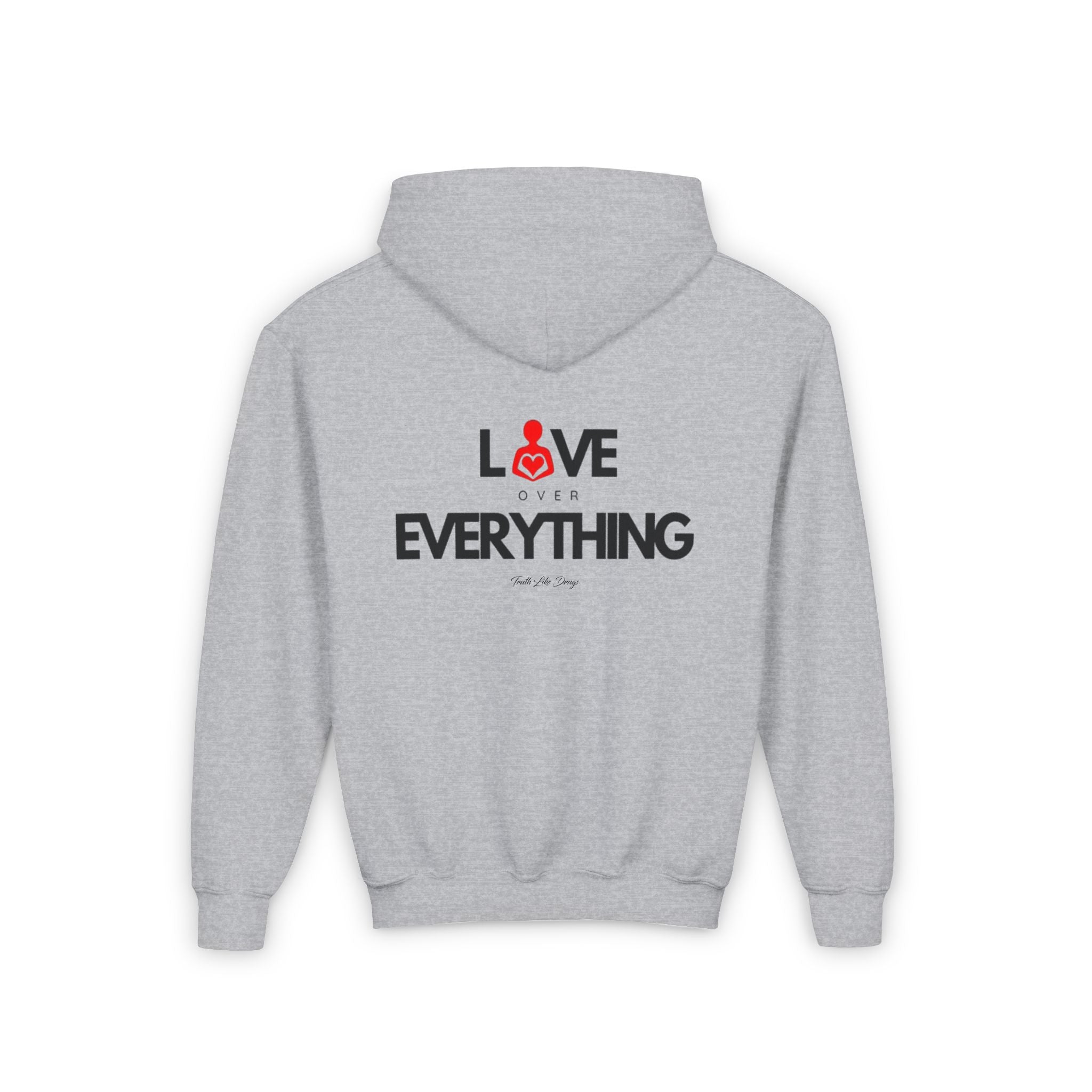 Love Over Everything | Youth Heavy Blend Hooded Sweatshirt