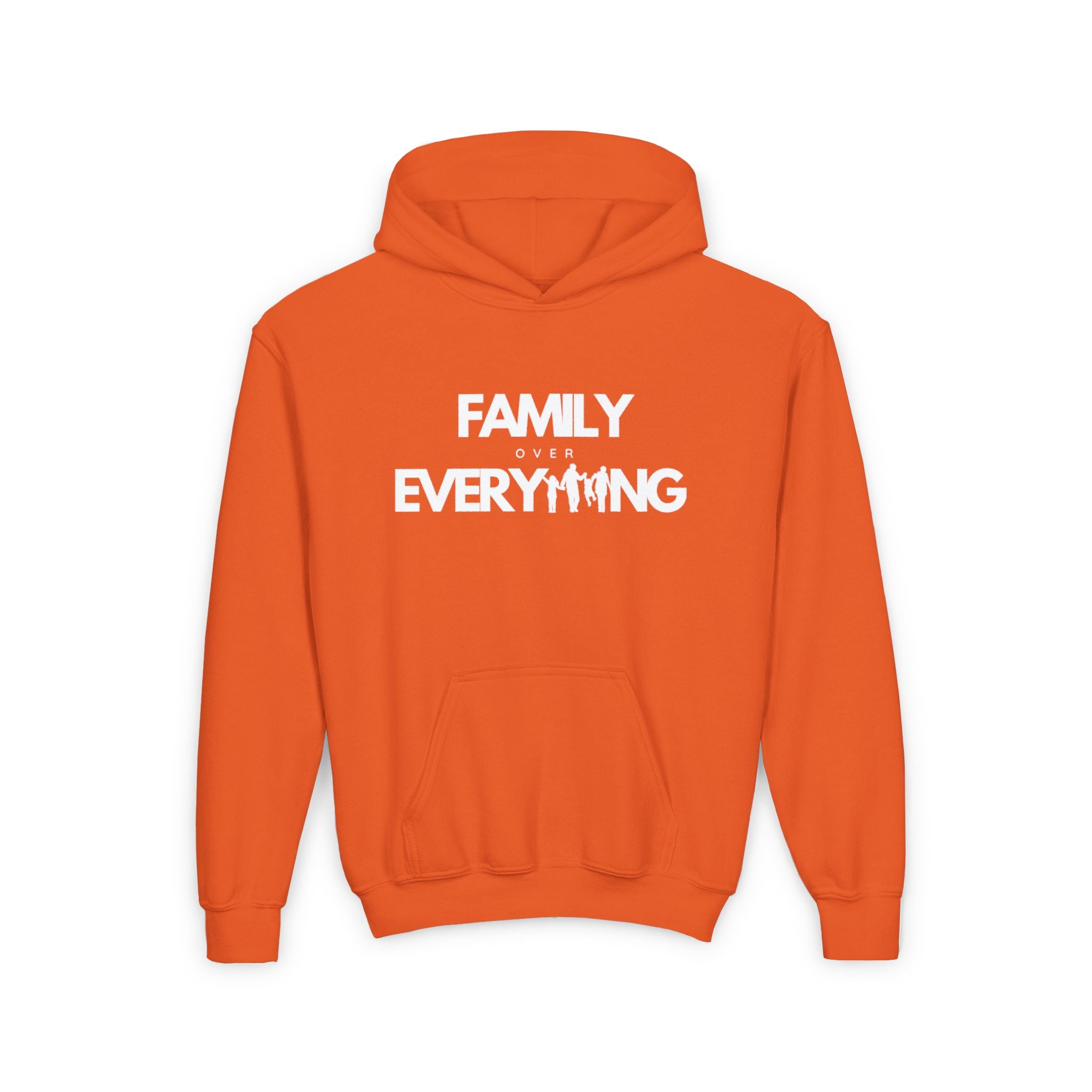 Family Over Everything | Youth Heavy Blend Hooded Sweatshirt