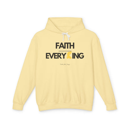 Faith Over Everything Hoodie  | Unisex Lightweight Hooded Sweatshirt