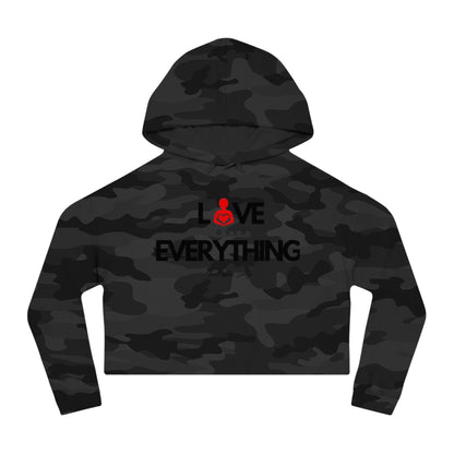 Love Over Everything | Women’s Cropped Hoodie Sweatshirt