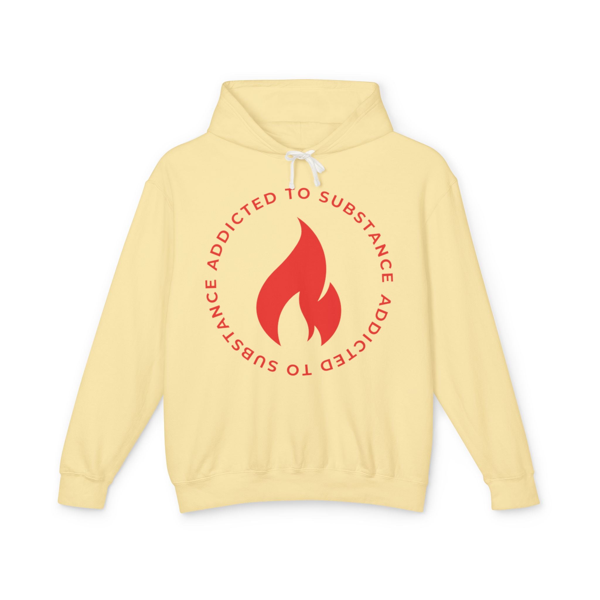 Women's Addicted to Substance Elements Hoodie - Fire | Unisex Lightweight Hooded Sweatshirt