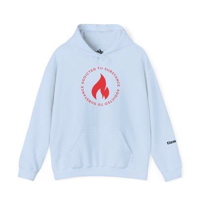 Men's Addicted To Substance Elements 2 Hoodie  (Fire) | Heavy Blend™ Hooded Sweatshirt