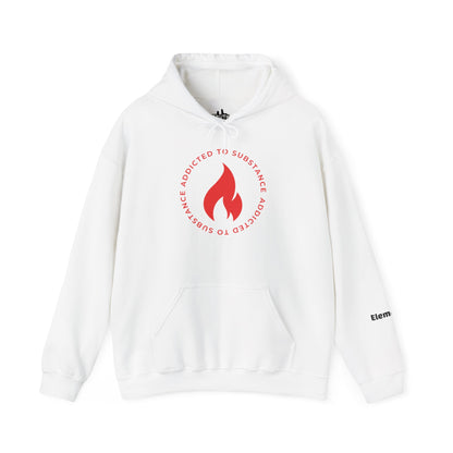 Men's Addicted To Substance Elements 2 Hoodie  (Fire) | Heavy Blend™ Hooded Sweatshirt