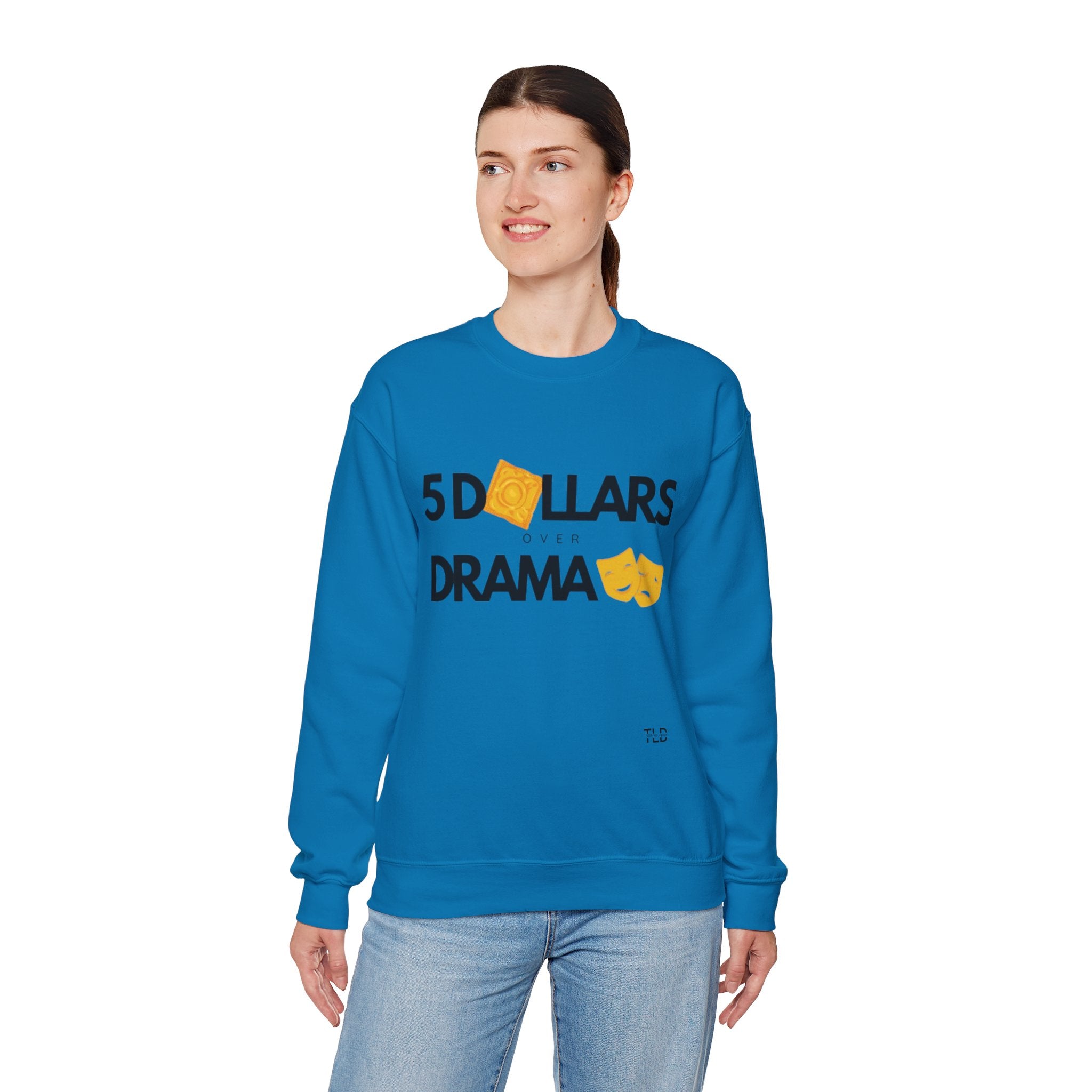 Women's 5 Dollar Over Drama | Heavy Blend™ Crewneck Sweatshirt