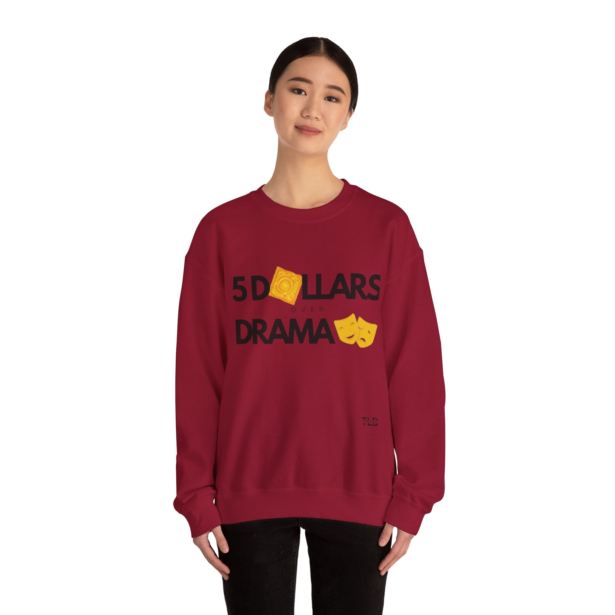 Women's 5 Dollar Over Drama | Heavy Blend™ Crewneck Sweatshirt