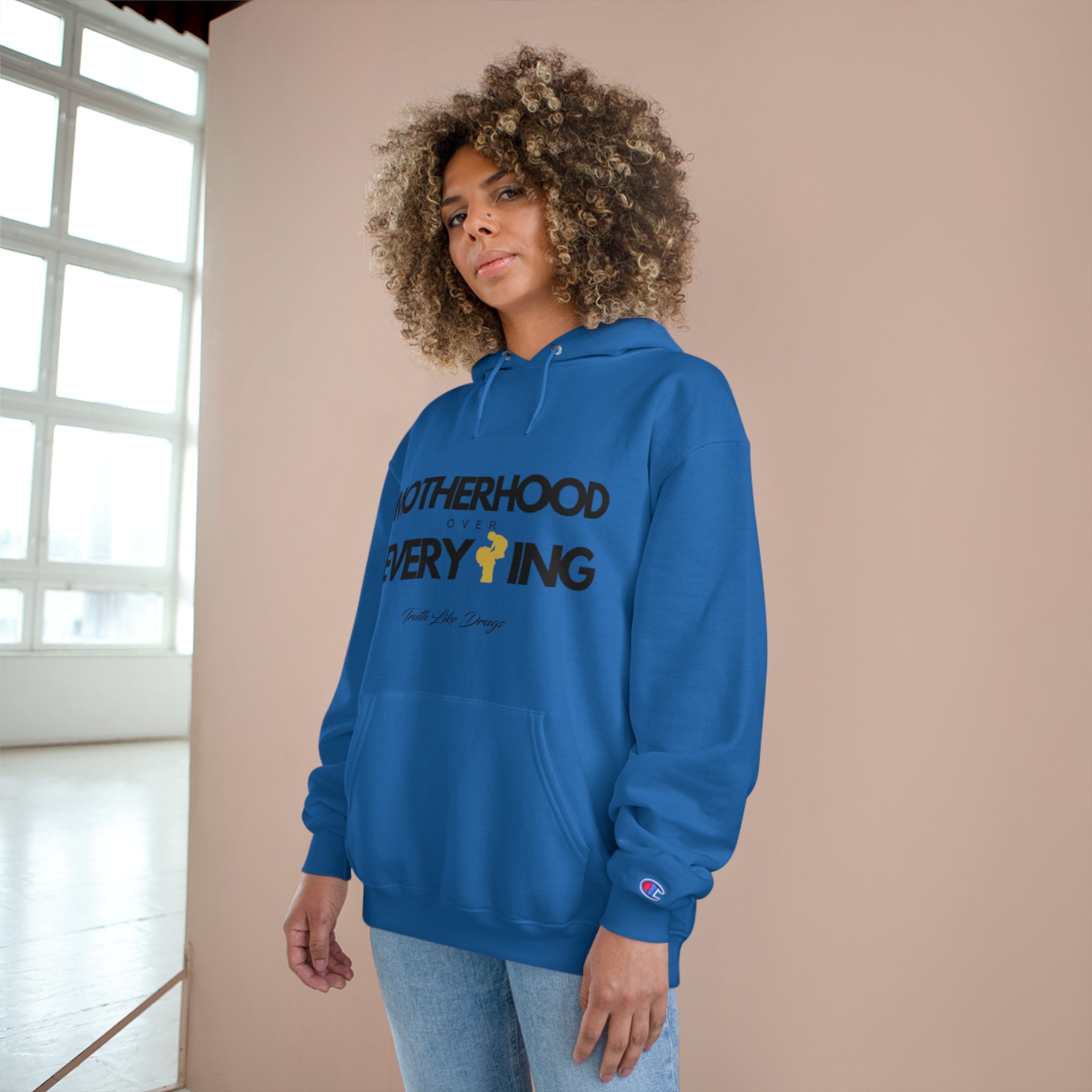 Motherhood Over Everything | Champion Hoodie