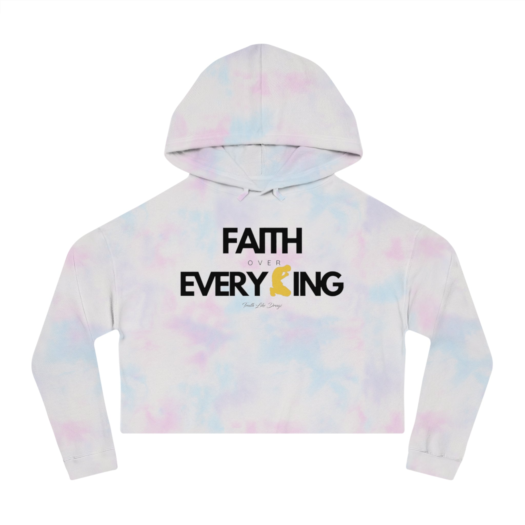 Faith Over Everything Cropped Hoodie | Women’s Cropped Hooded Sweatshirt