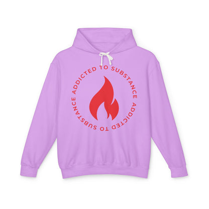 Women's Addicted to Substance Elements Hoodie - Fire | Unisex Lightweight Hooded Sweatshirt