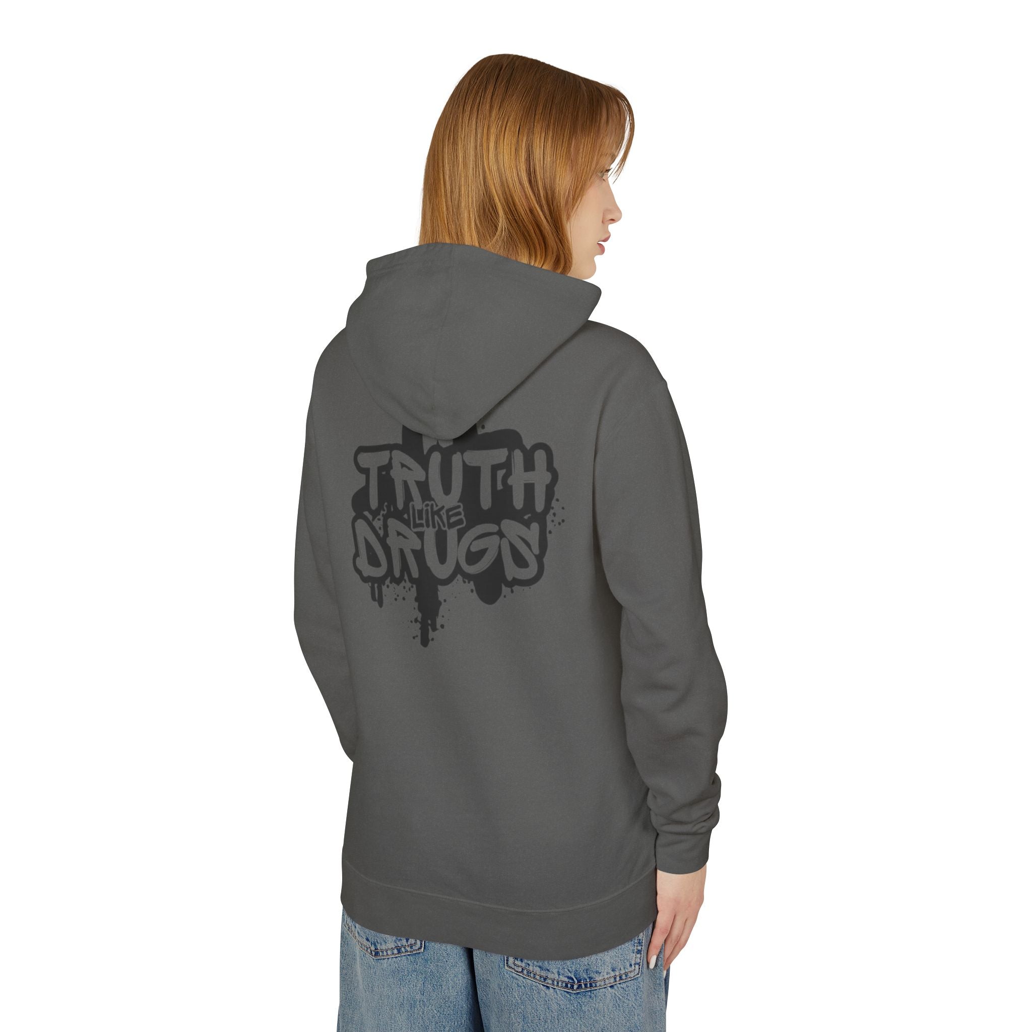 Truth Like Drugs | Unisex Lightweight Hooded Sweatshirt