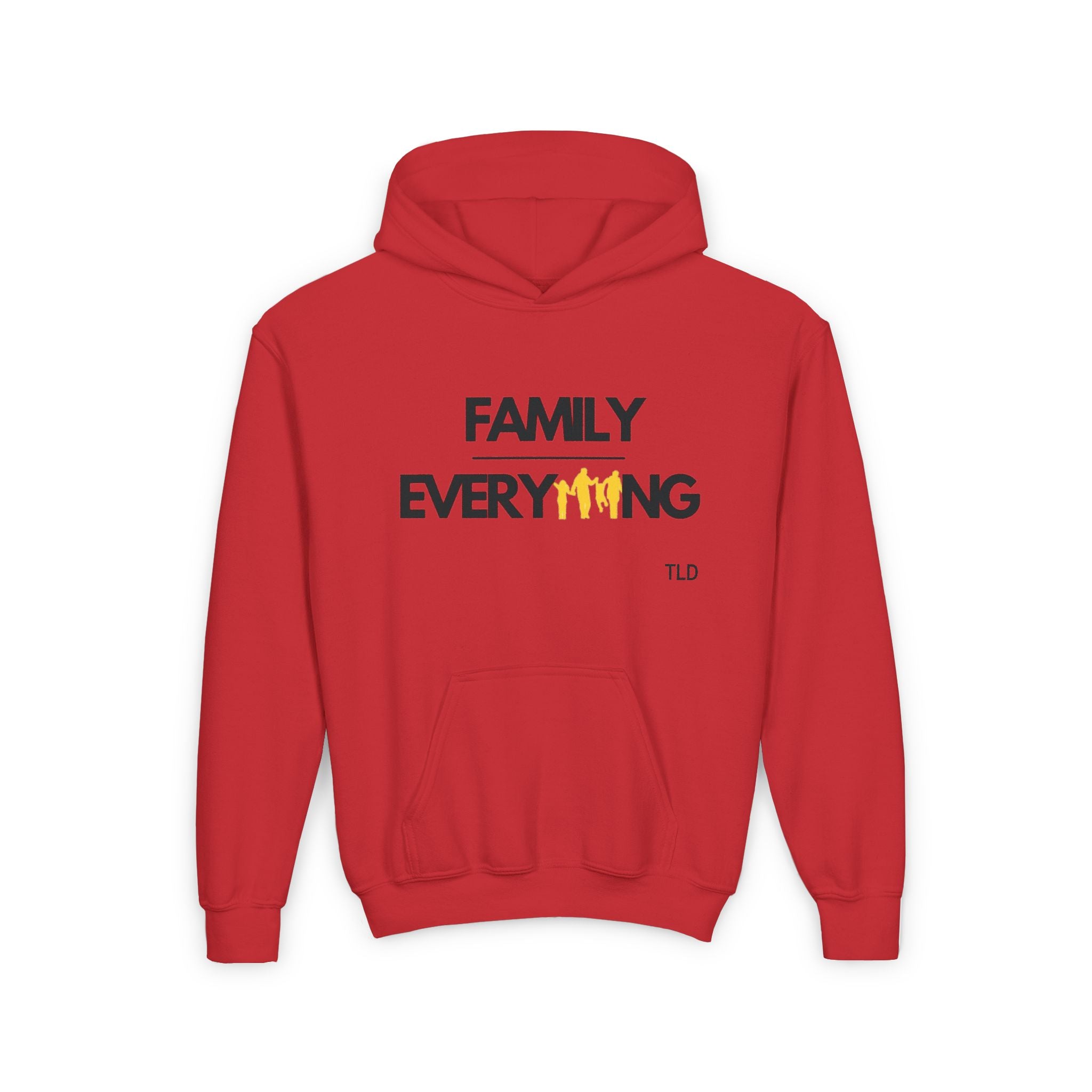 Family Over Everything | Youth Heavy Blend Hooded Sweatshirt