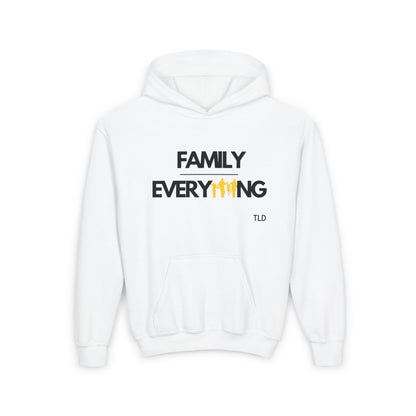 Family Over Everything | Youth Heavy Blend Hooded Sweatshirt