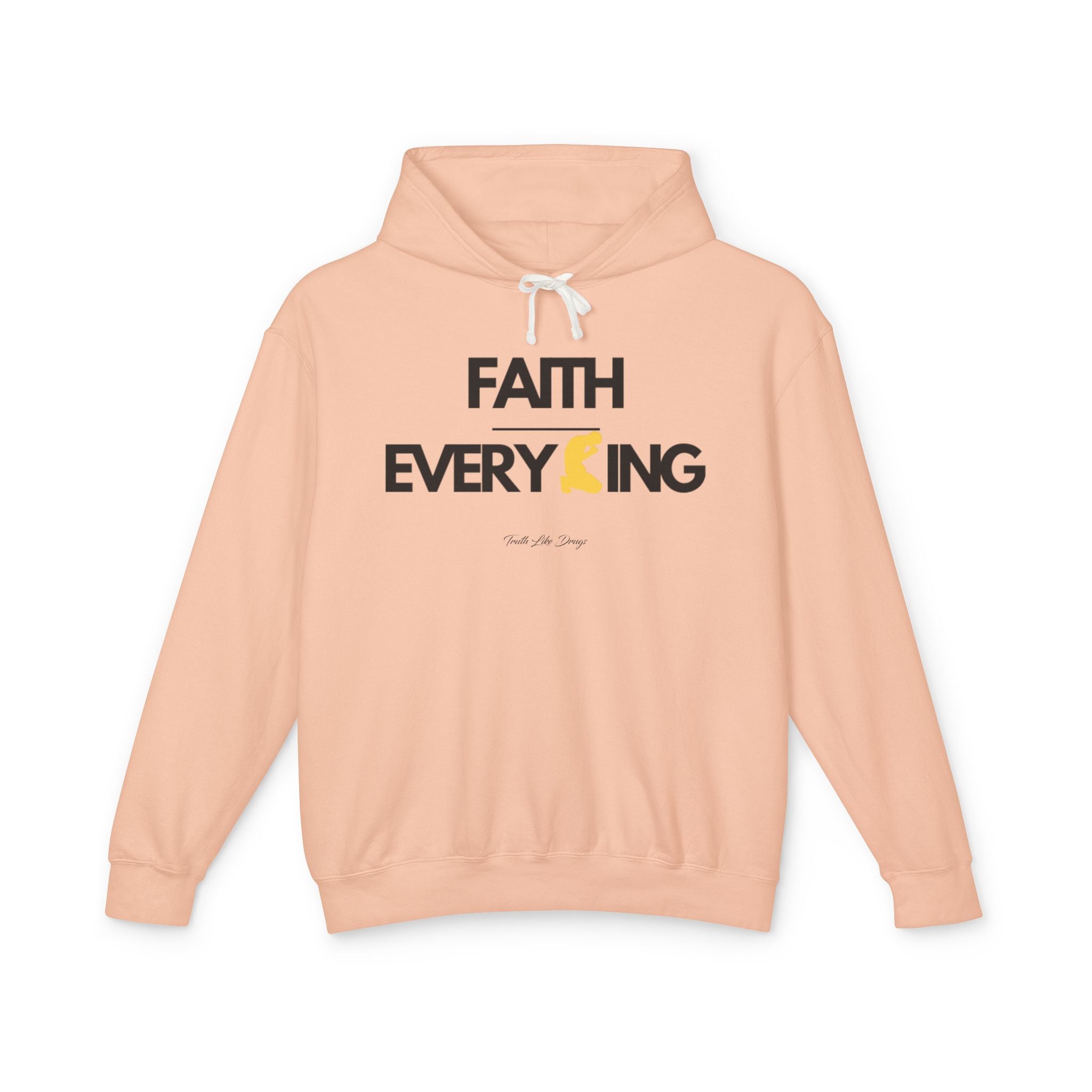 Faith Over Everything Hoodie  | Unisex Lightweight Hooded Sweatshirt