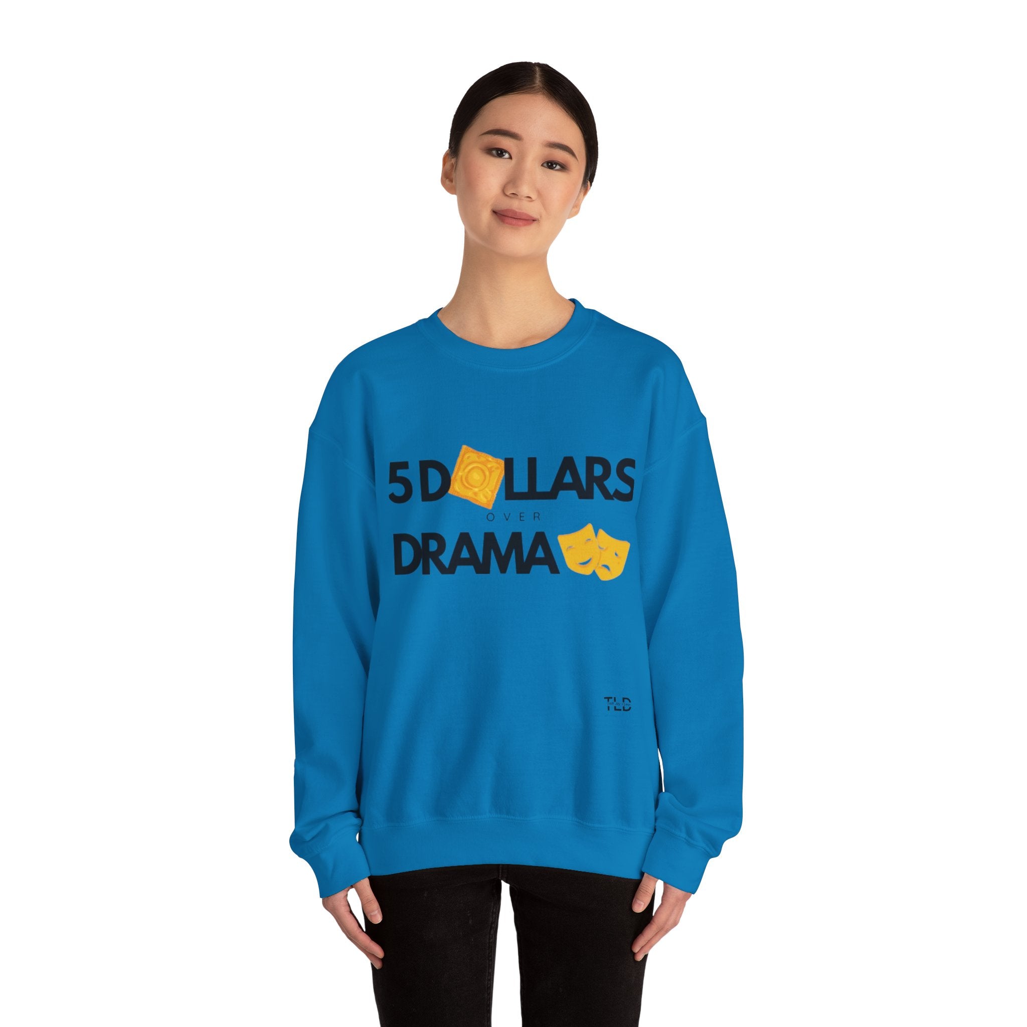 Women's 5 Dollar Over Drama | Heavy Blend™ Crewneck Sweatshirt