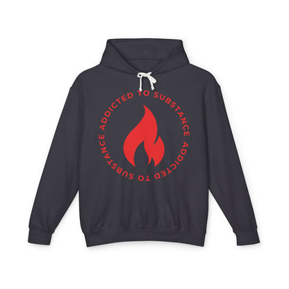 Women's Addicted to Substance Elements Hoodie - Fire | Unisex Lightweight Hooded Sweatshirt