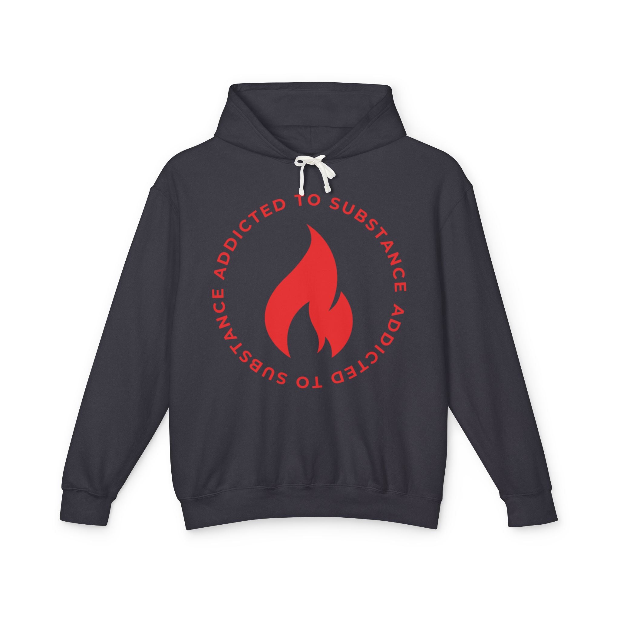 Men's Addicted to Substance Elements Hoodie  - Fire | Unisex Lightweight Hooded Sweatshirt