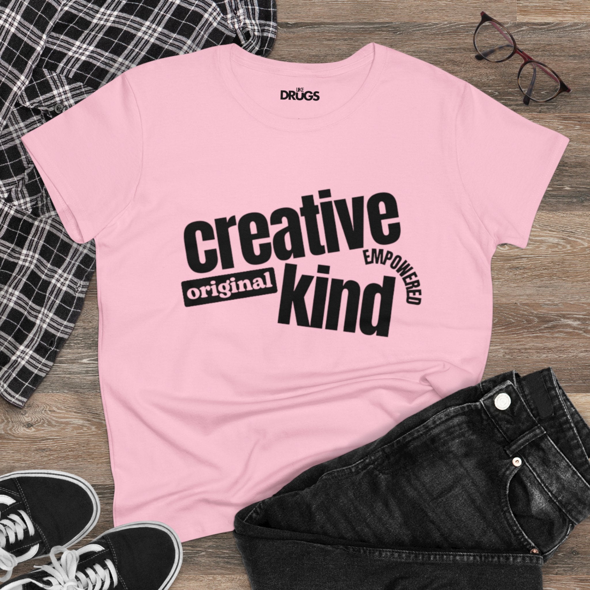 Creative Original Kind Empowered | Women's Midweight Cotton Tee