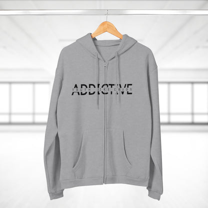 Addictive/Unisex Hooded Zip Sweatshirt