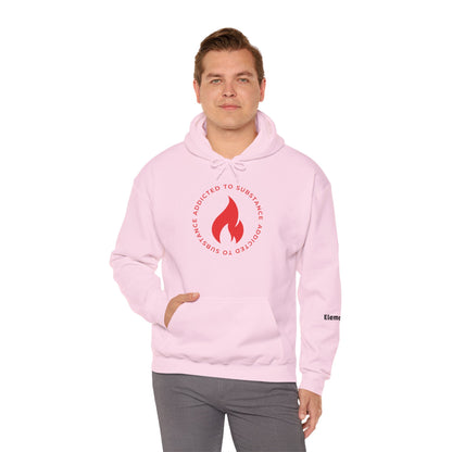 Men's Addicted To Substance Elements 2 Hoodie  (Fire) | Heavy Blend™ Hooded Sweatshirt