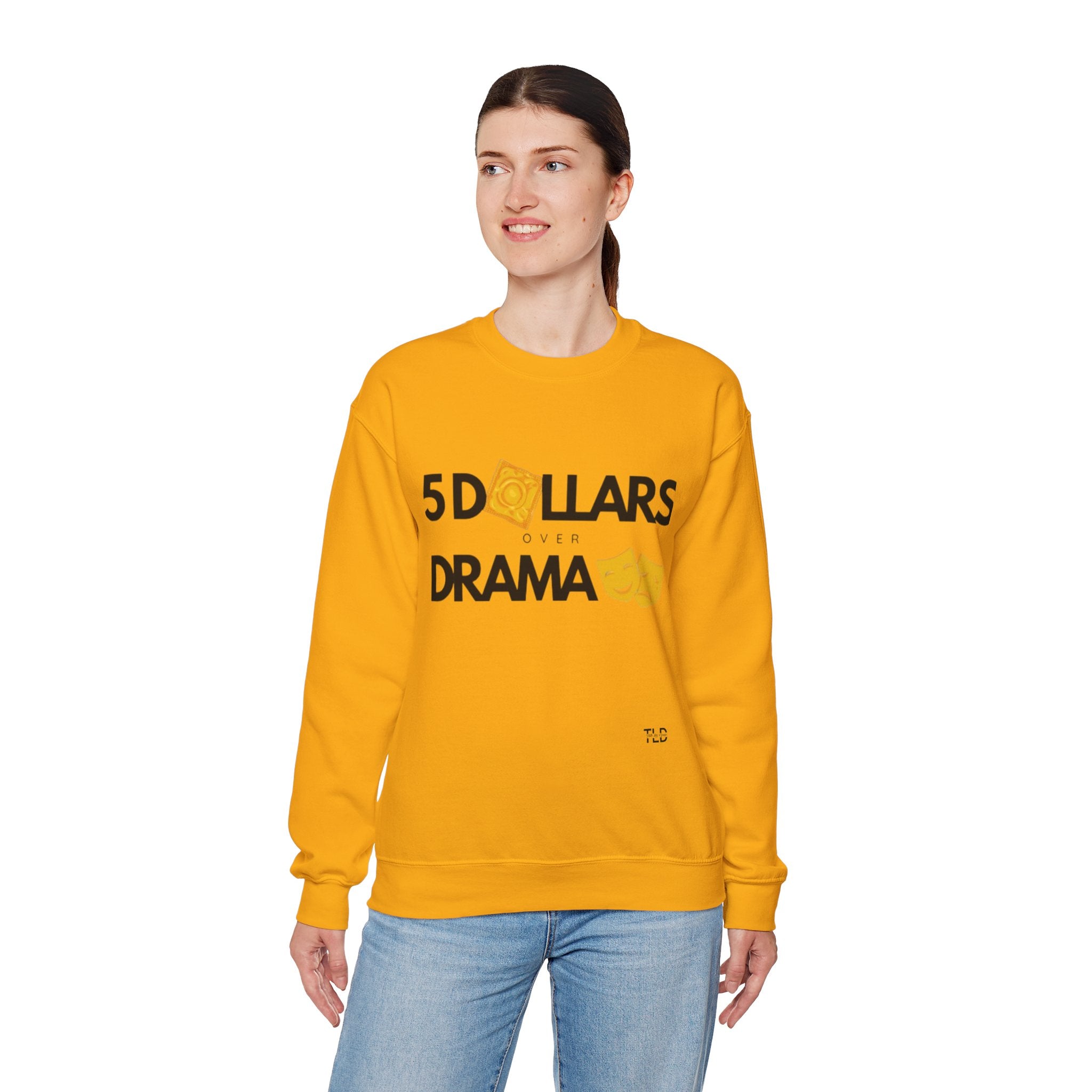 Women's 5 Dollar Over Drama | Heavy Blend™ Crewneck Sweatshirt