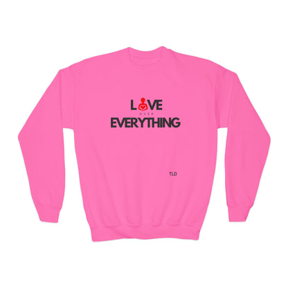 Love Over Everything  | Youth Crewneck Sweatshirt