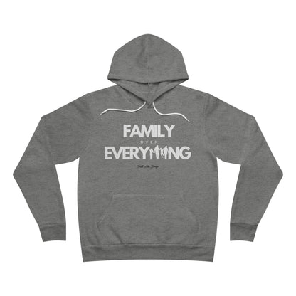 Family Over Everything | Unisex Sponge Fleece Pullover Hoodie (White)