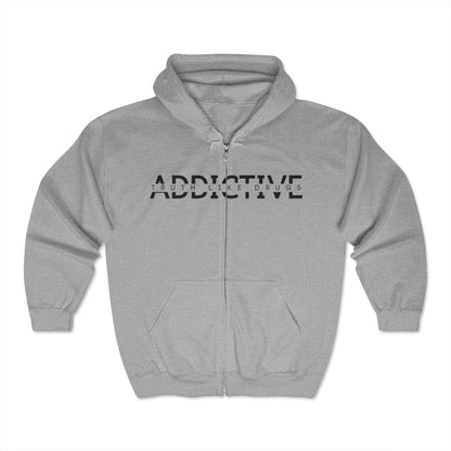 Addictive Hoodie  | Unisex Heavy Blend™ Full Zip Hooded Sweatshirt