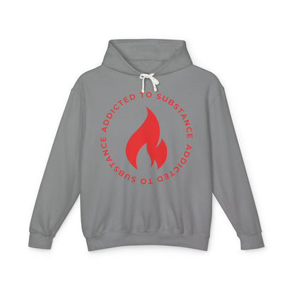 Women's Addicted to Substance Elements Hoodie - Fire | Unisex Lightweight Hooded Sweatshirt