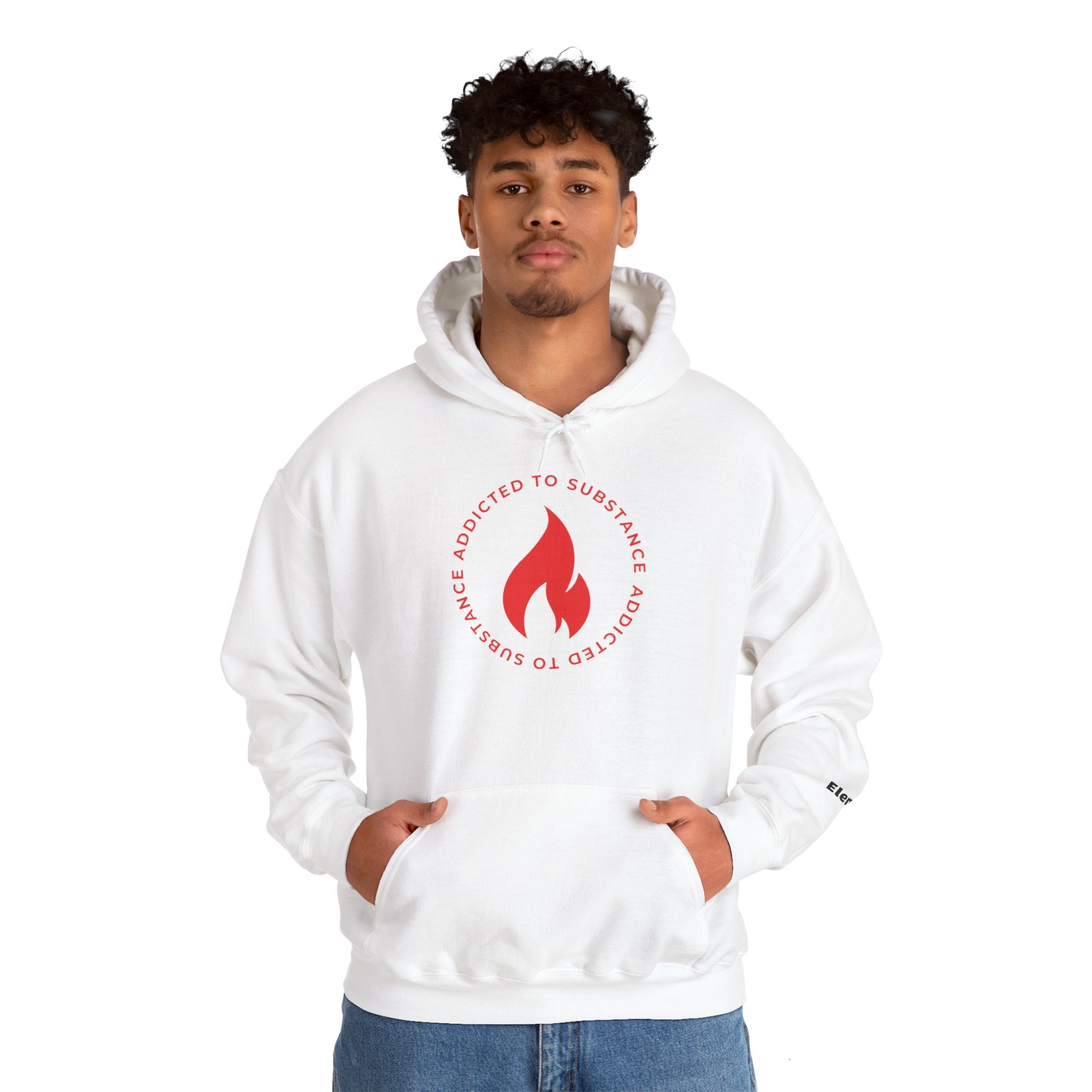 Men's Addicted To Substance Elements 2 Hoodie  (Fire) | Heavy Blend™ Hooded Sweatshirt