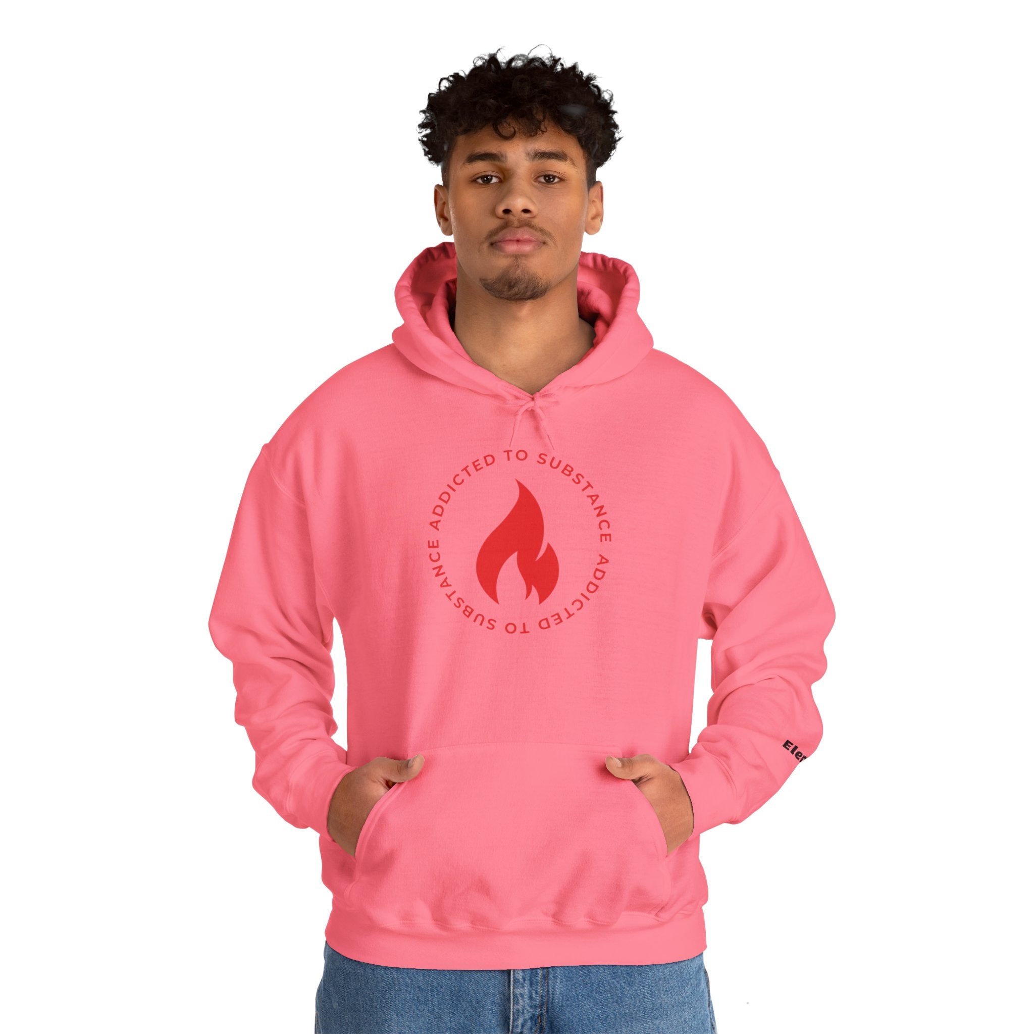 Men's Addicted To Substance Elements 2 Hoodie  (Fire) | Heavy Blend™ Hooded Sweatshirt