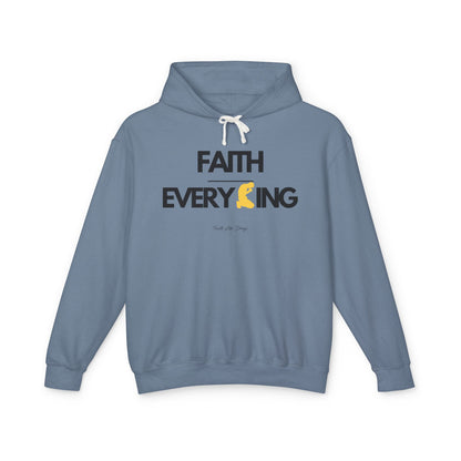 Faith Over Everything Hoodie  | Unisex Lightweight Hooded Sweatshirt