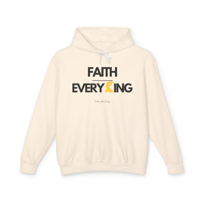 Faith Over Everything Hoodie  | Unisex Lightweight Hooded Sweatshirt