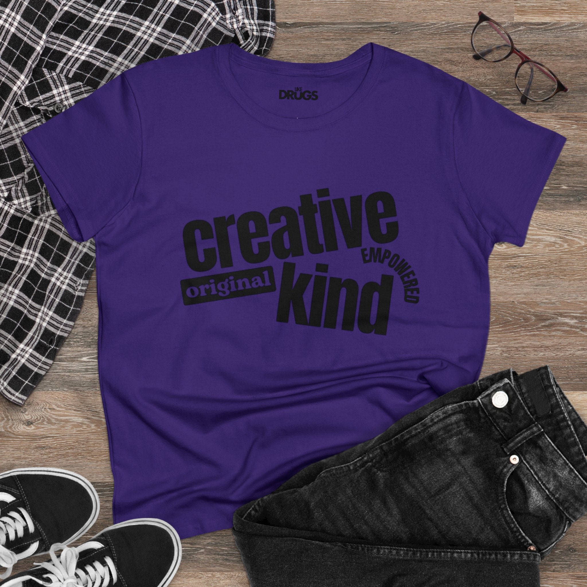 Creative Original Kind Empowered | Women's Midweight Cotton Tee