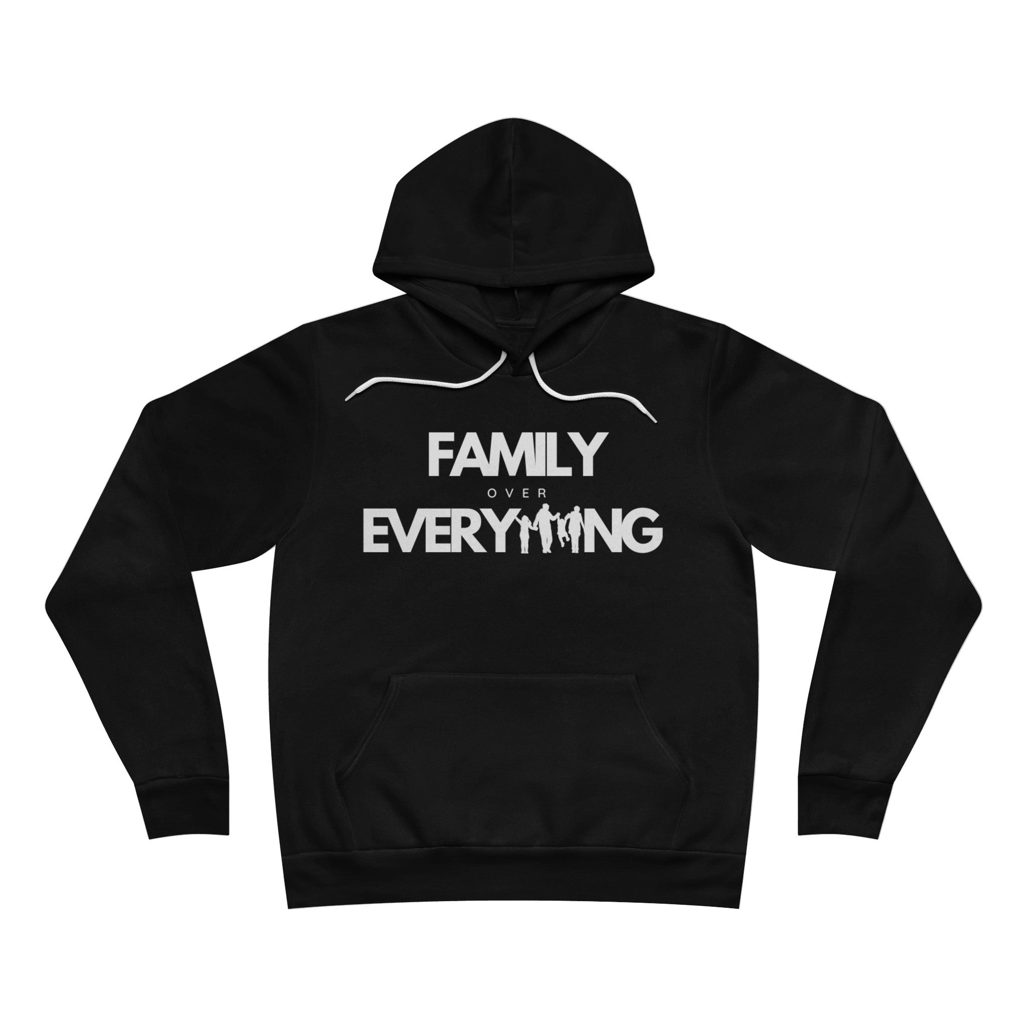 Family Over Everything | Unisex Sponge Fleece Pullover Hoodie (White)